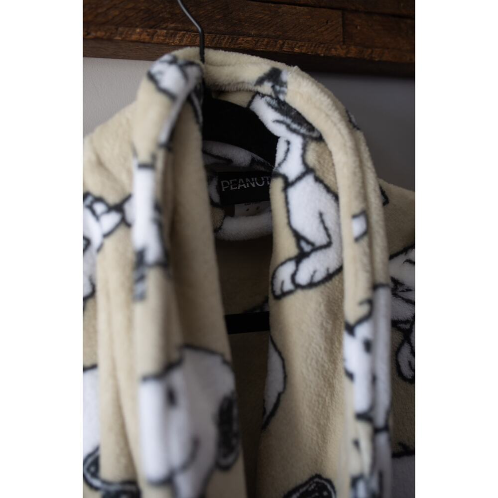 Urban Outfitters Peanuts Snoopy Pattern Robe One Size - Picture 3 of 5